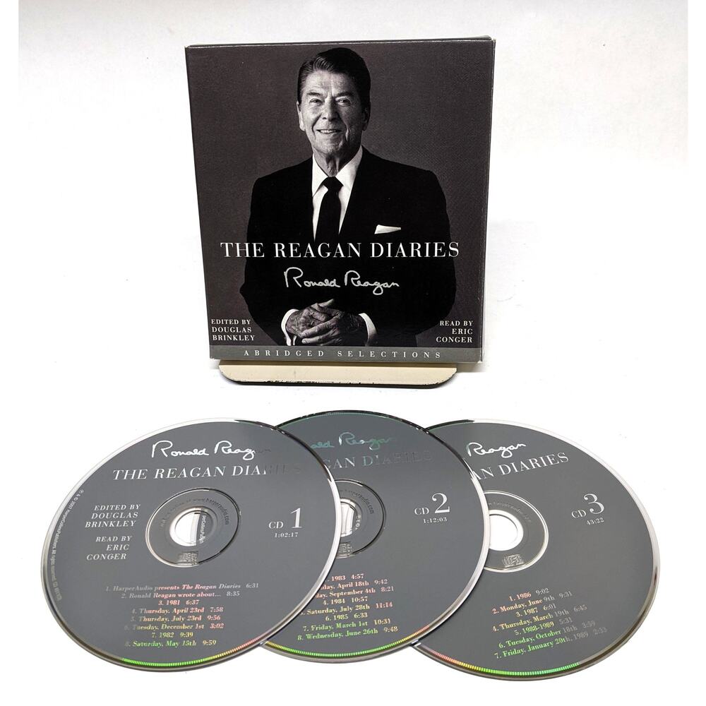 Audiobook - The Ronald Reagan Diaries on 3 CDs - Ronald, Trickle Down, Diary
